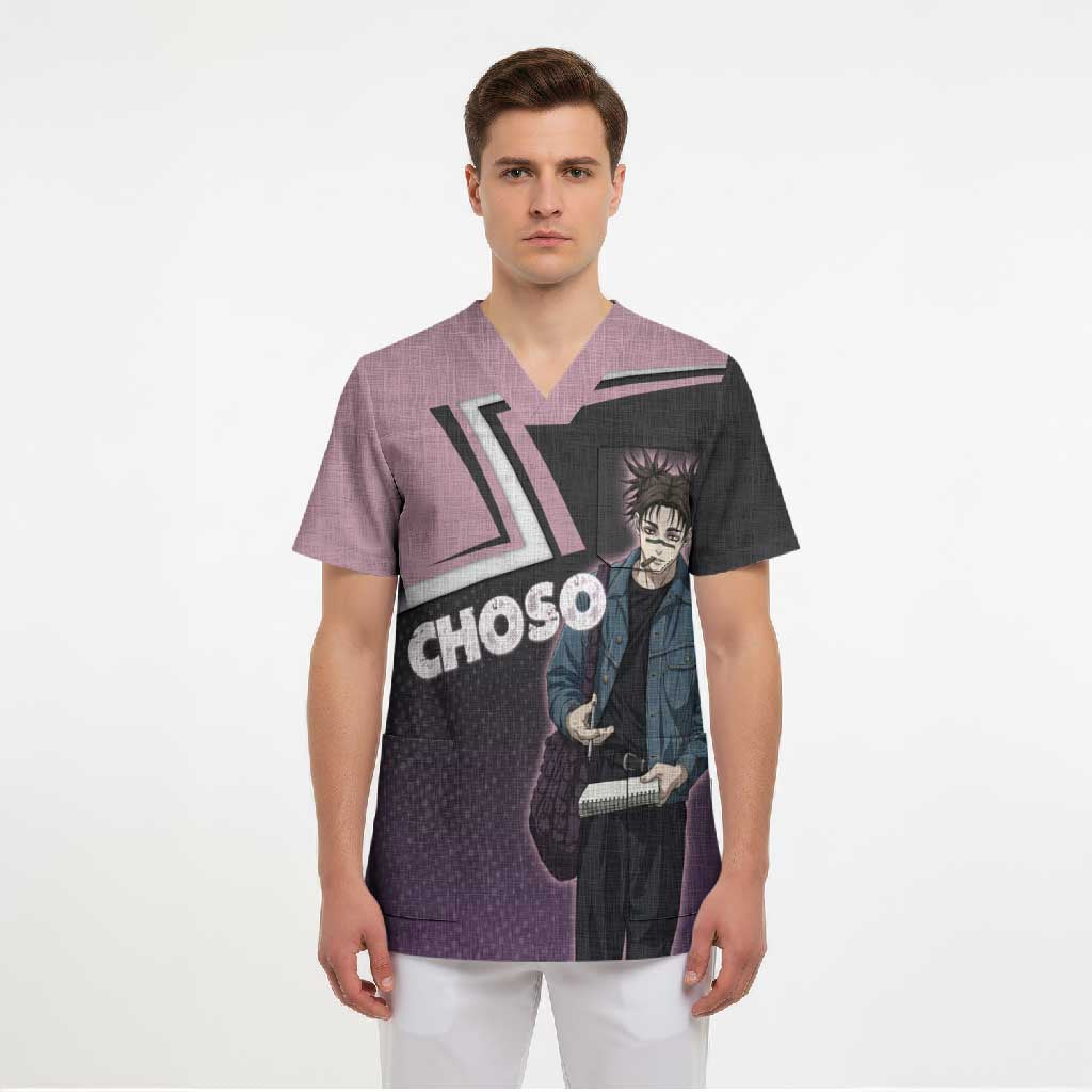 Choso Scrub Top Jujutsu Kaisen Street Artist Aesthetic