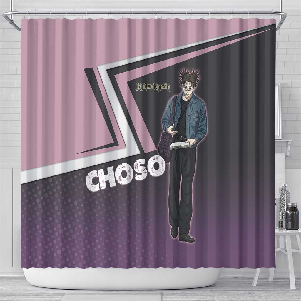 Choso Shower Curtain Jujutsu Kaisen Street Artist Aesthetic