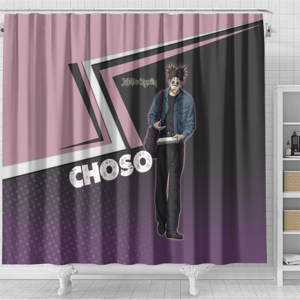 Choso Shower Curtain Jujutsu Kaisen Street Artist Aesthetic