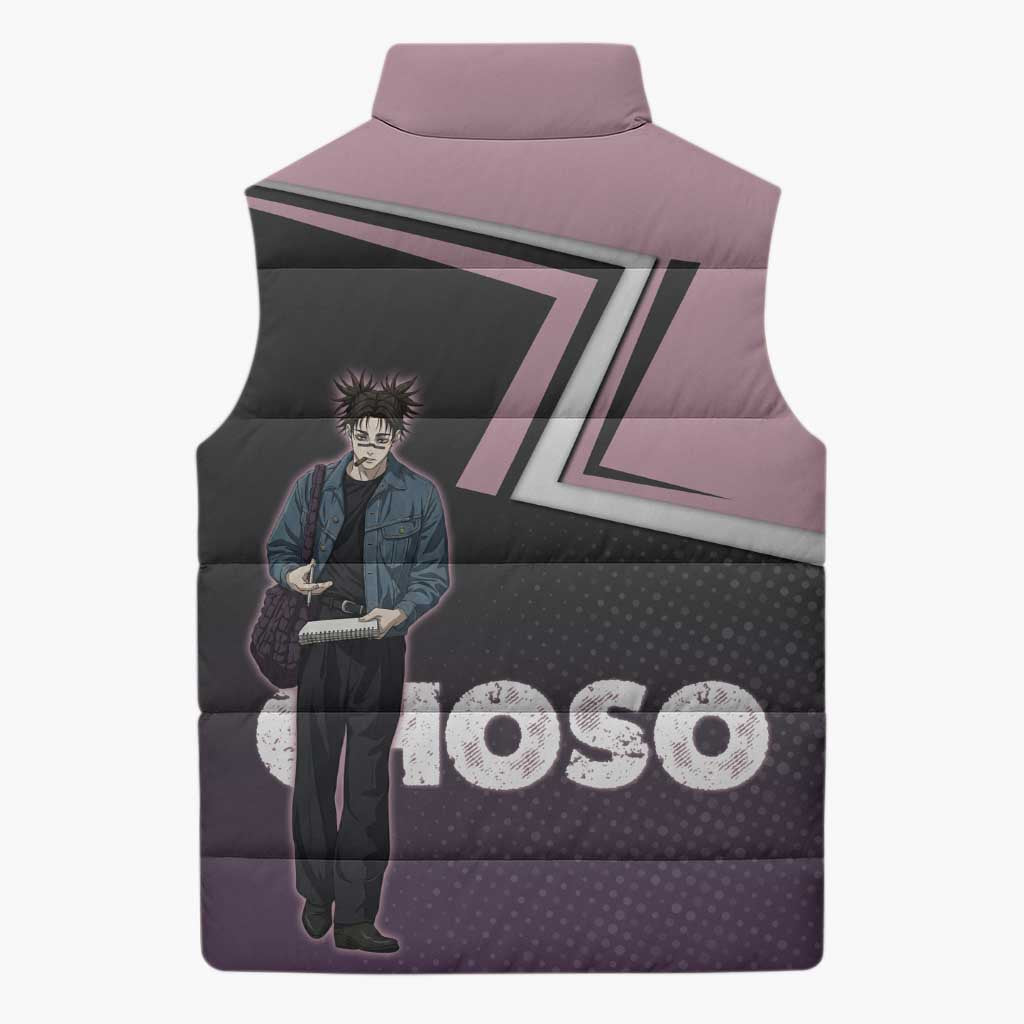 Choso Sleeveless Puffer Jacket Jujutsu Kaisen Street Artist Aesthetic