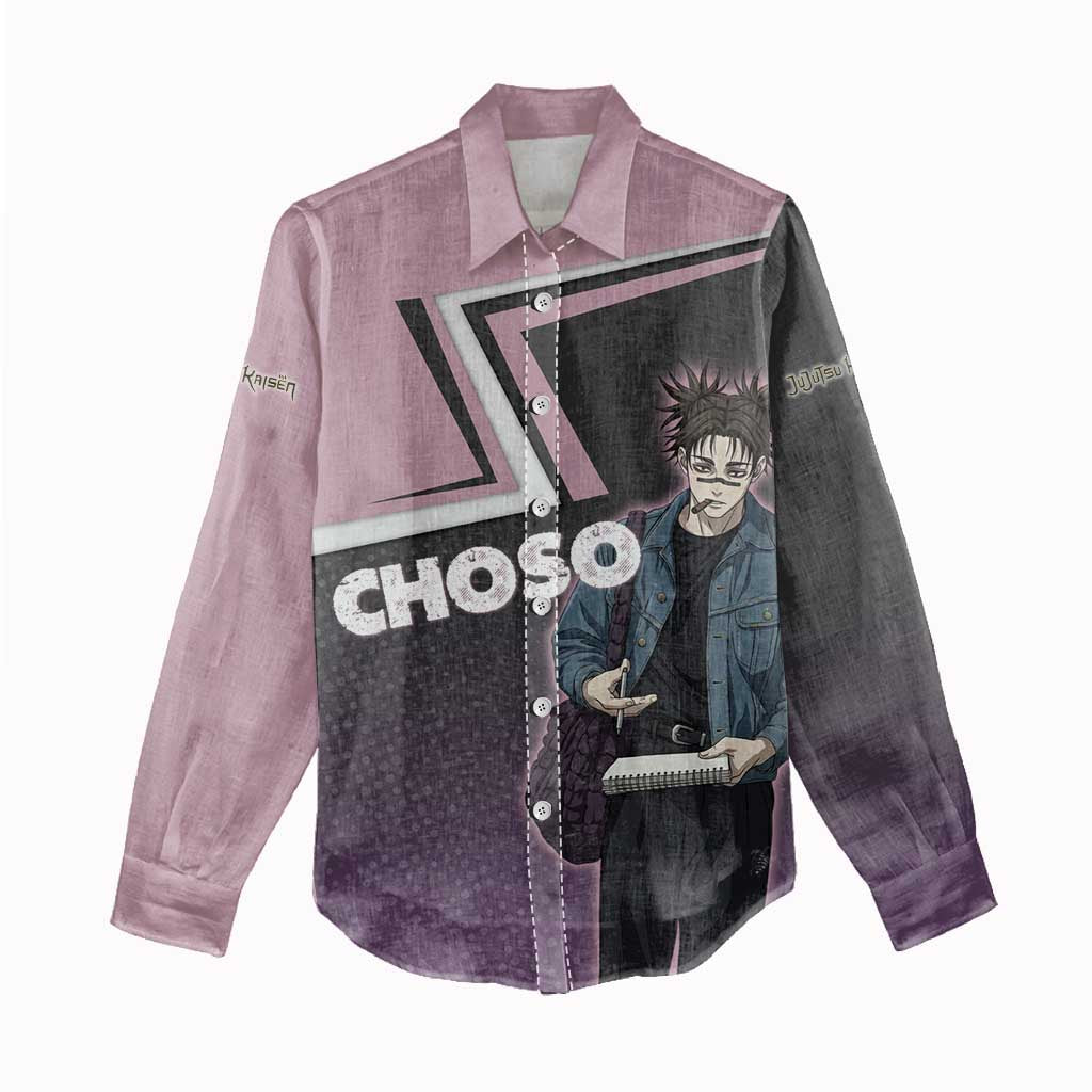 Choso Women Casual Shirt Jujutsu Kaisen Street Artist Aesthetic