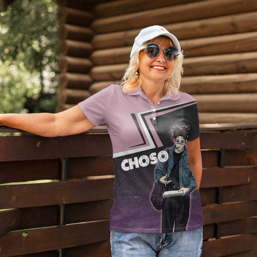Choso Women Polo Shirt Jujutsu Kaisen Street Artist Aesthetic