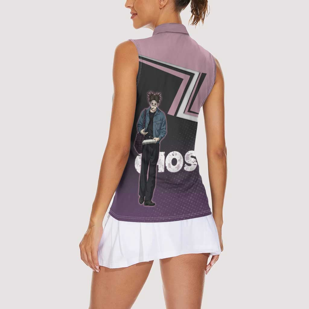 Choso Women Sleeveless Polo Shirt Jujutsu Kaisen Street Artist Aesthetic