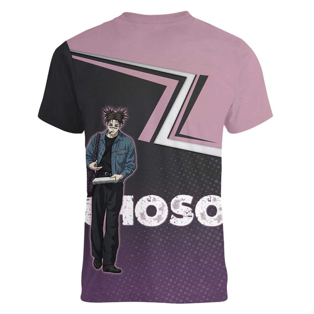 Choso Women V-Neck T-Shirt Jujutsu Kaisen Street Artist Aesthetic