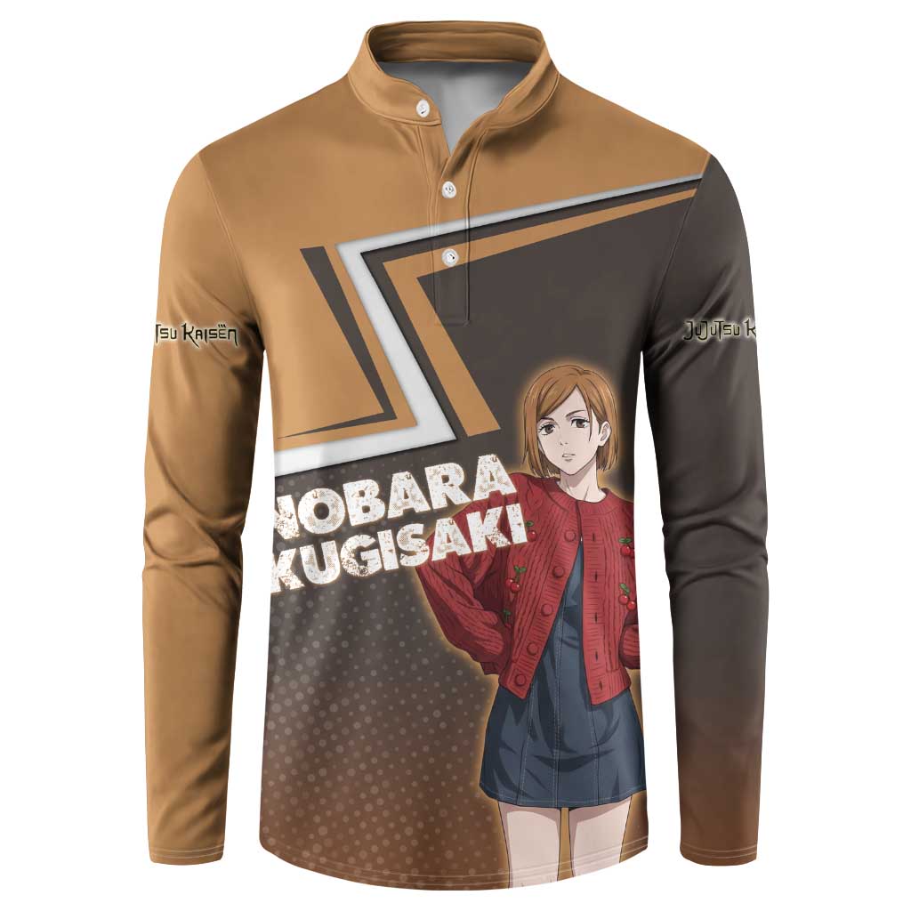 Nobara Kugisaki Button Sweatshirt Jujutsu Kaisen Casual Chic Style