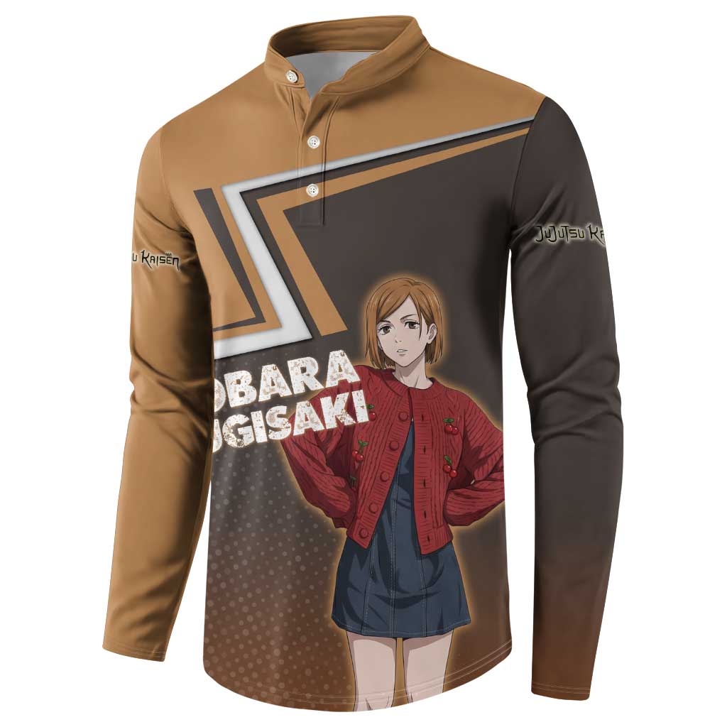 Nobara Kugisaki Button Sweatshirt Jujutsu Kaisen Casual Chic Style