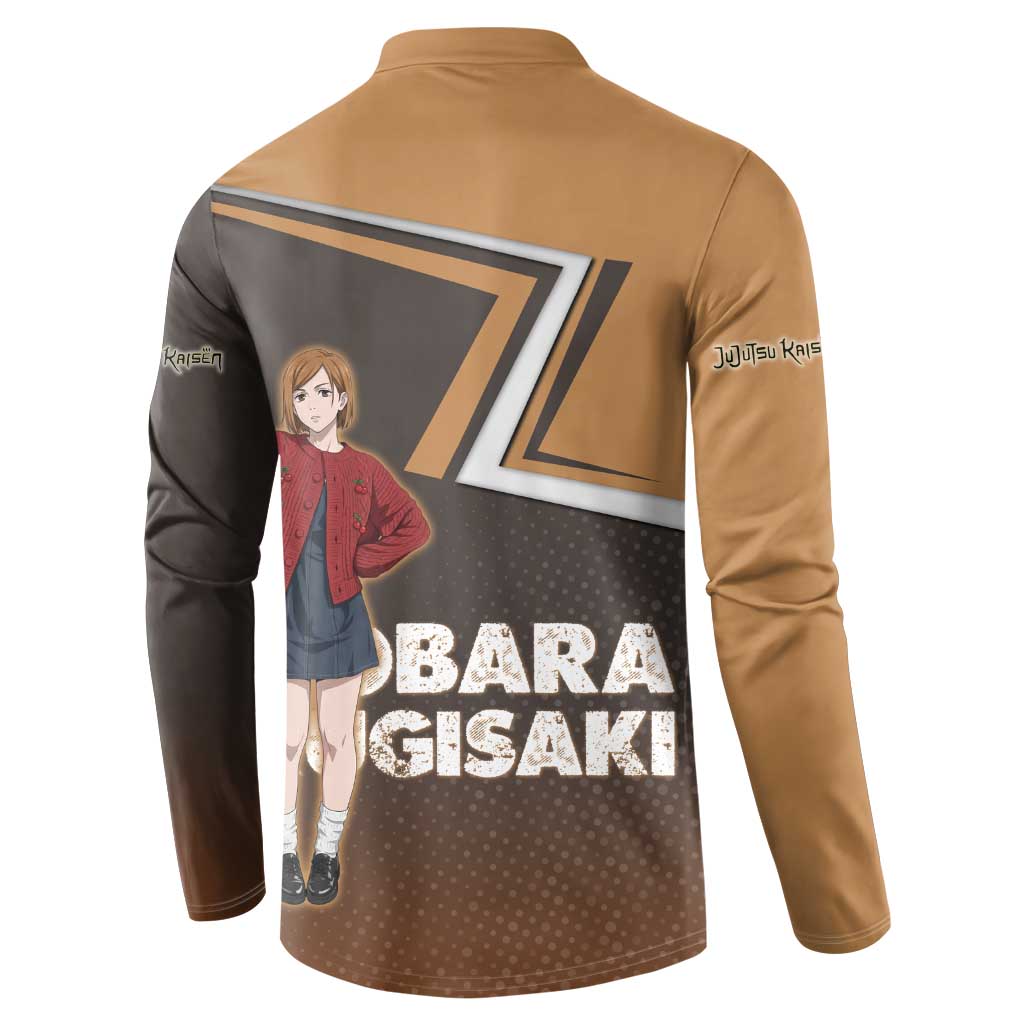 Nobara Kugisaki Button Sweatshirt Jujutsu Kaisen Casual Chic Style