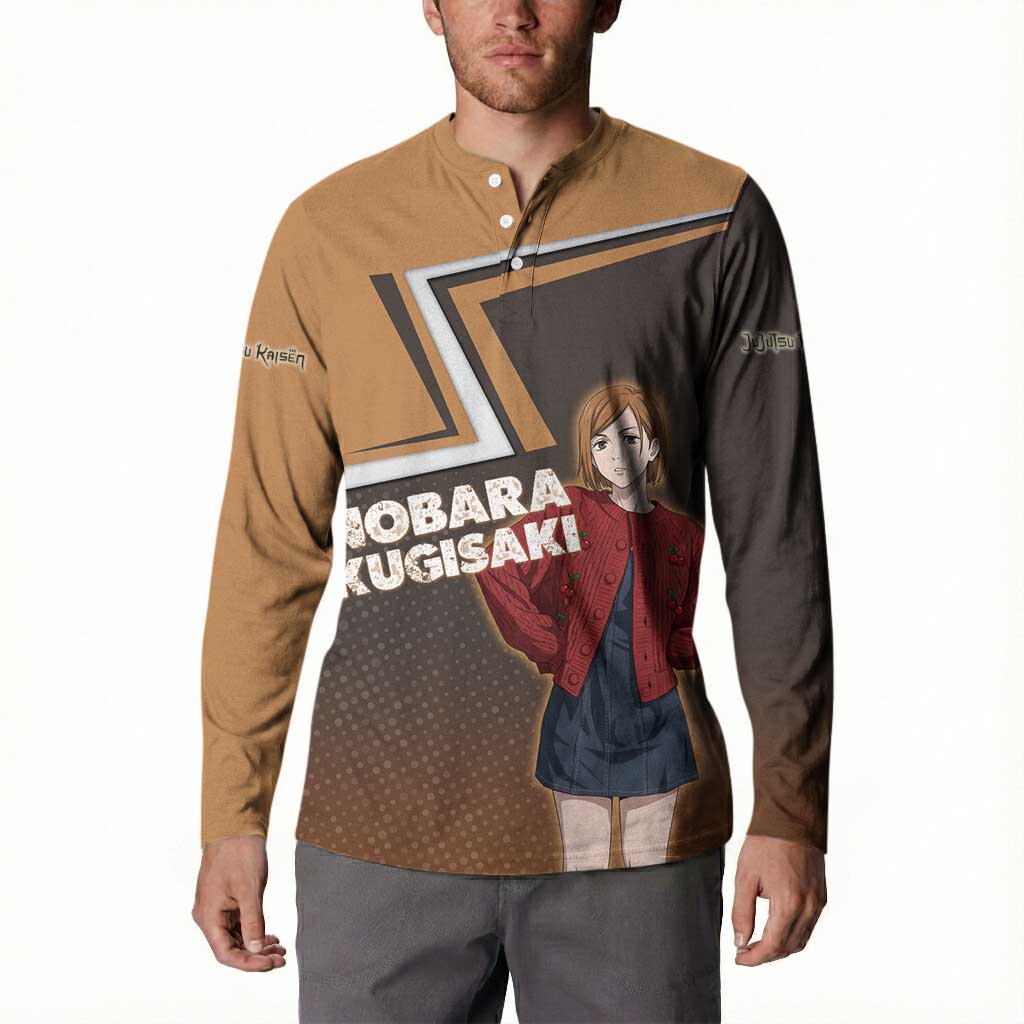 Nobara Kugisaki Button Sweatshirt Jujutsu Kaisen Casual Chic Style