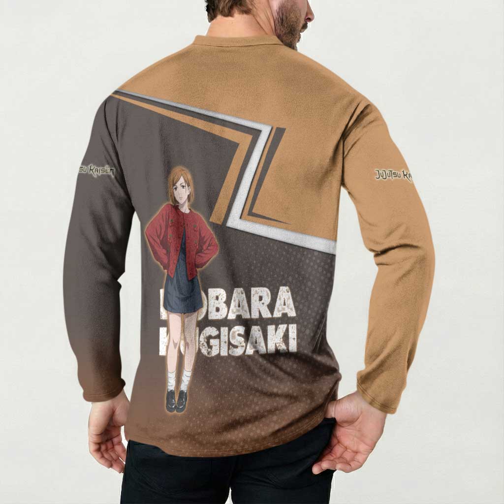Nobara Kugisaki Button Sweatshirt Jujutsu Kaisen Casual Chic Style