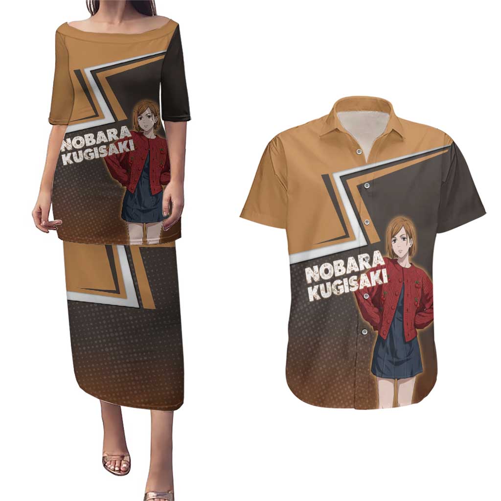 Nobara Kugisaki Couples Matching Puletasi and Hawaiian Shirt Jujutsu Kaisen Casual Chic Style