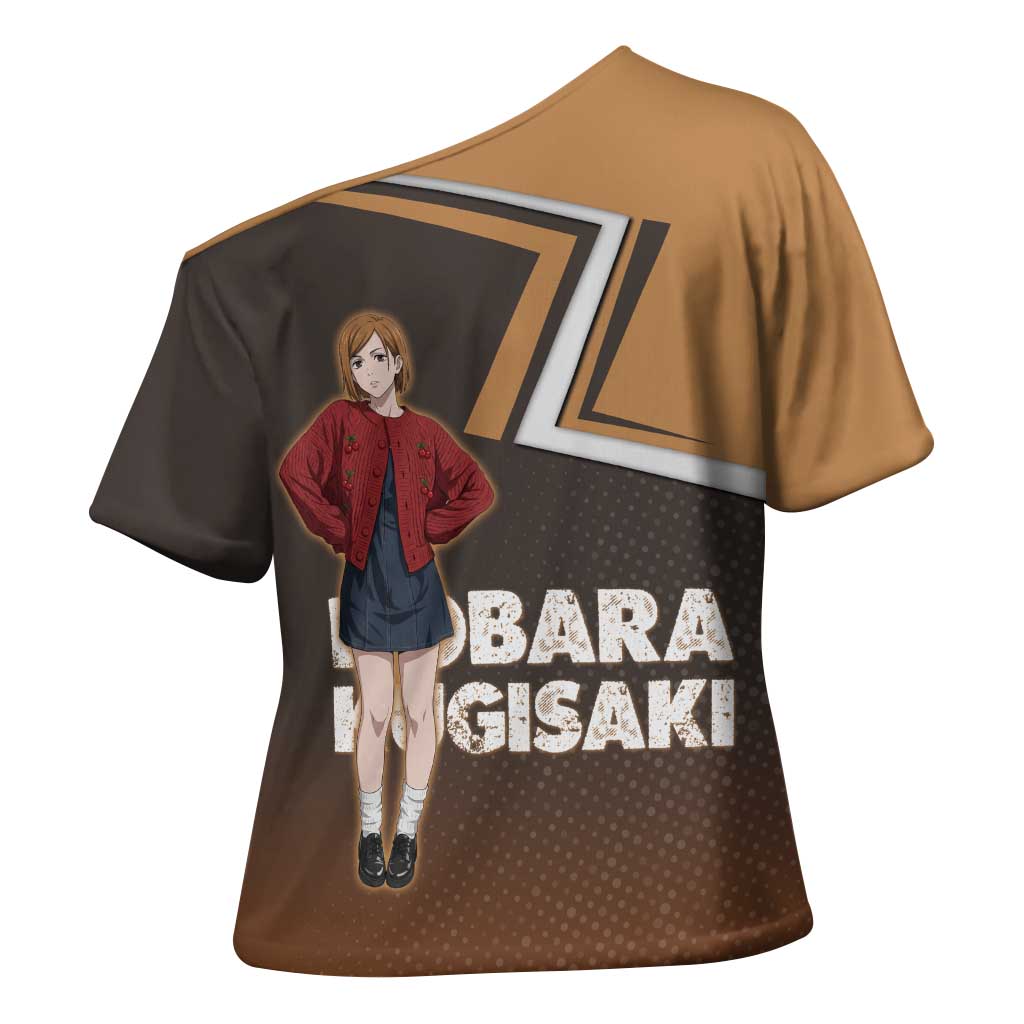 Nobara Kugisaki Cross Shoulder Shirt Jujutsu Kaisen Casual Chic Style