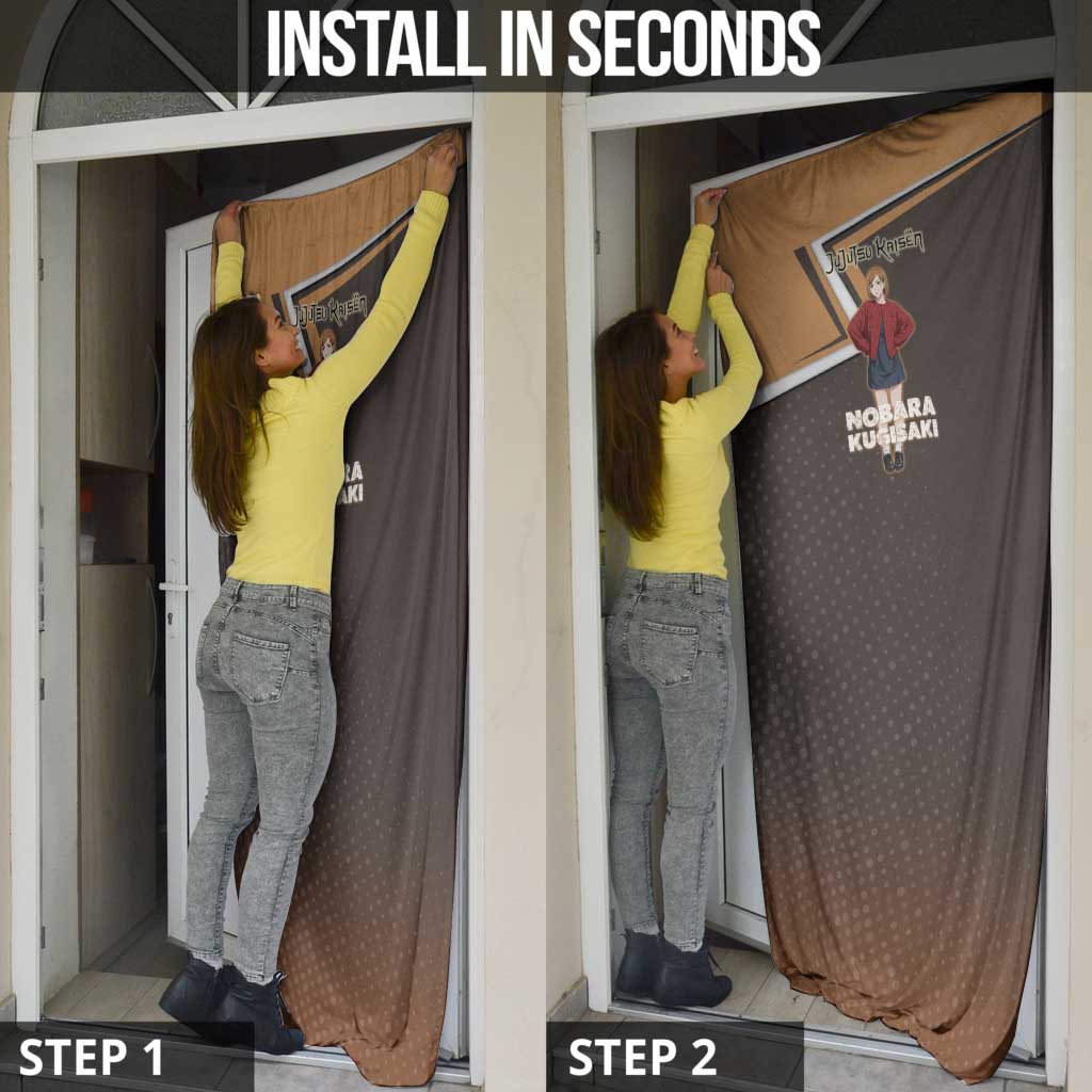 Nobara Kugisaki Door Cover Jujutsu Kaisen Casual Chic Style