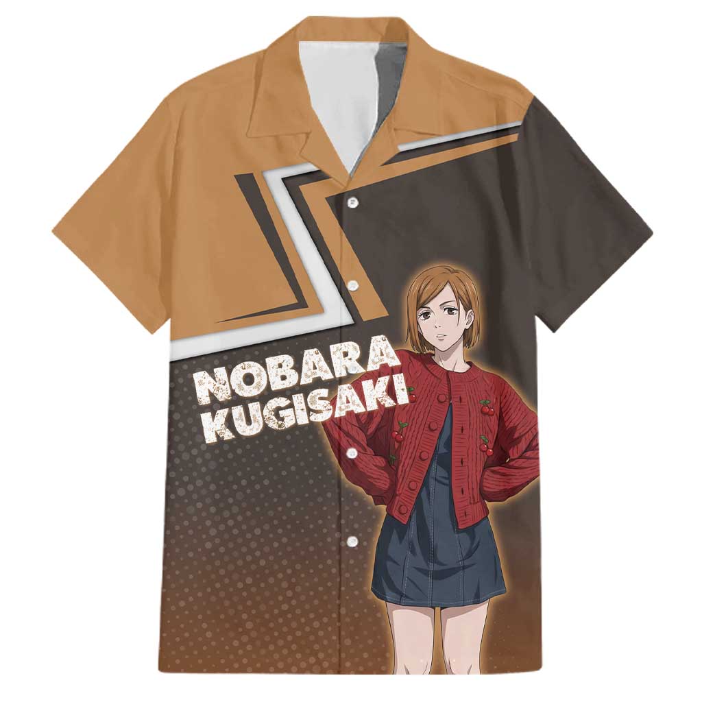 Nobara Kugisaki Family Matching Off Shoulder Short Dress and Hawaiian Shirt Jujutsu Kaisen Casual Chic Style