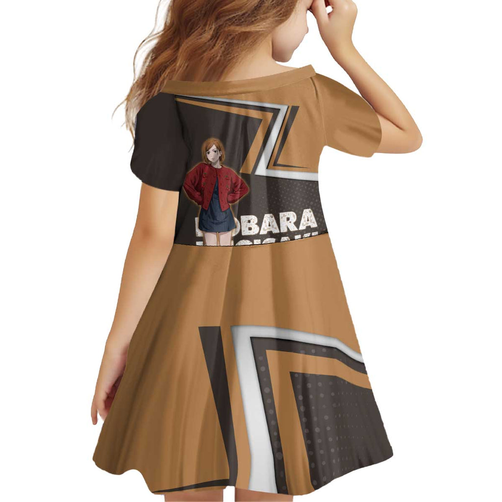 Nobara Kugisaki Kid Short Sleeve Dress Jujutsu Kaisen Casual Chic Style