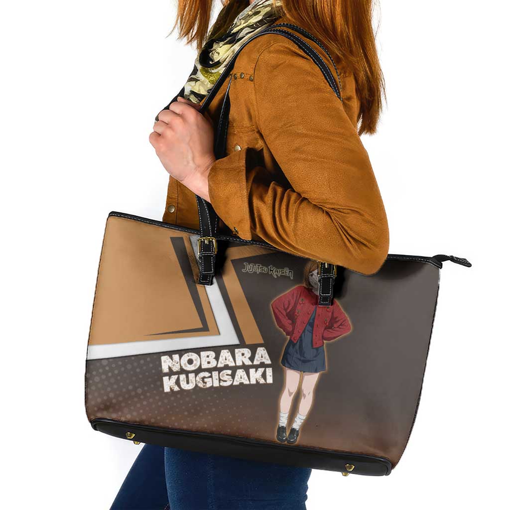 Nobara Kugisaki Leather Tote Bag Jujutsu Kaisen Casual Chic Style