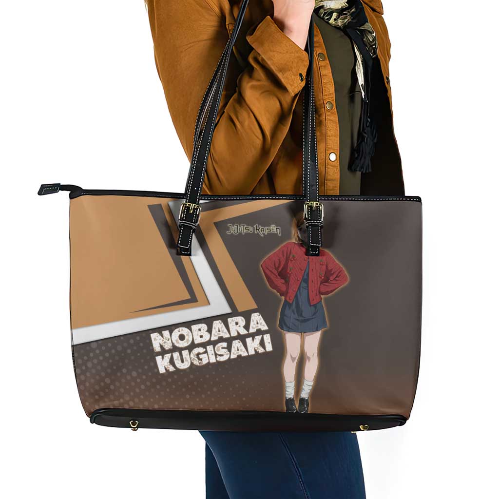 Nobara Kugisaki Leather Tote Bag Jujutsu Kaisen Casual Chic Style