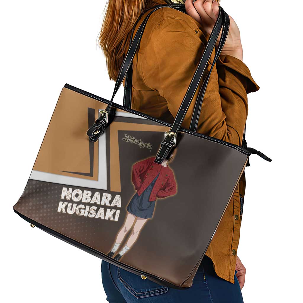 Nobara Kugisaki Leather Tote Bag Jujutsu Kaisen Casual Chic Style