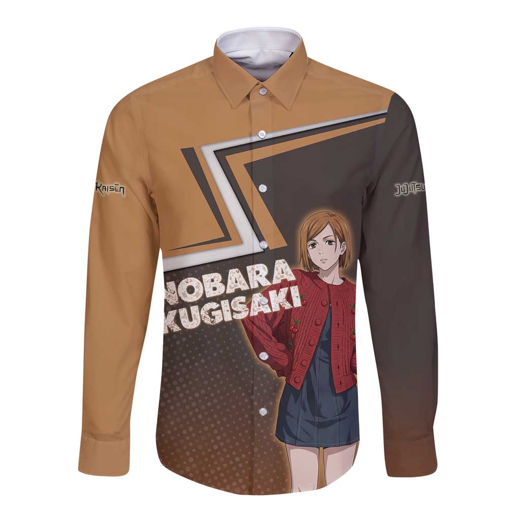 Nobara Kugisaki Long Sleeve Button Shirt Jujutsu Kaisen Casual Chic Style
