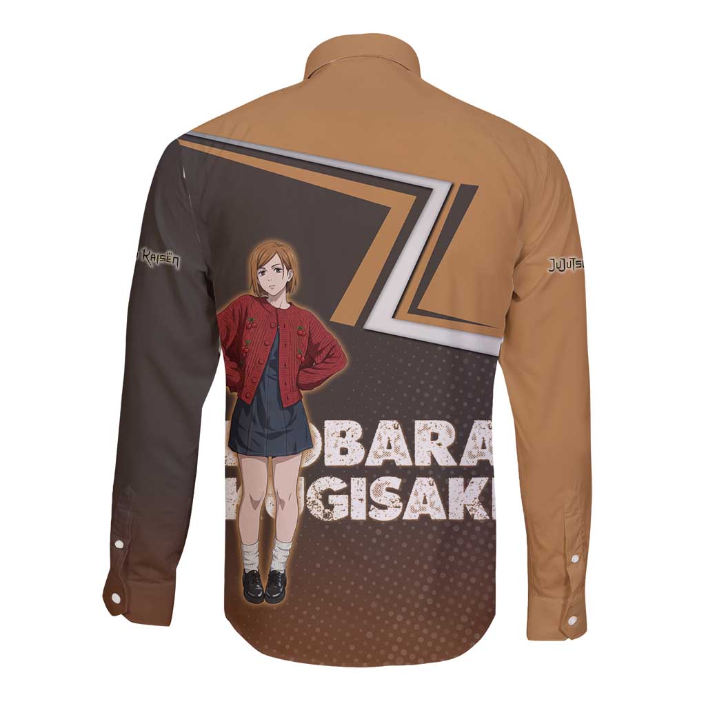 Nobara Kugisaki Long Sleeve Button Shirt Jujutsu Kaisen Casual Chic Style