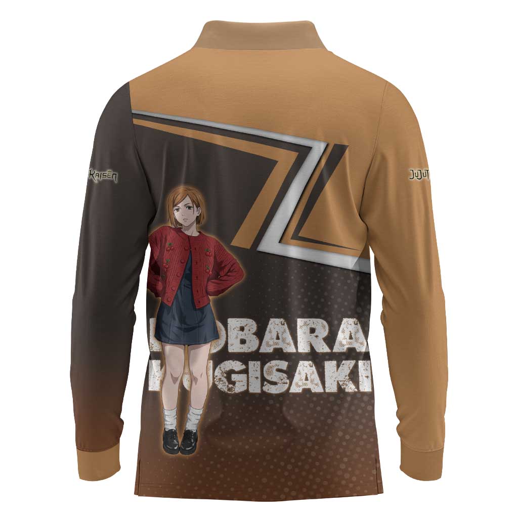 Nobara Kugisaki Long Sleeve Polo Shirt Jujutsu Kaisen Casual Chic Style