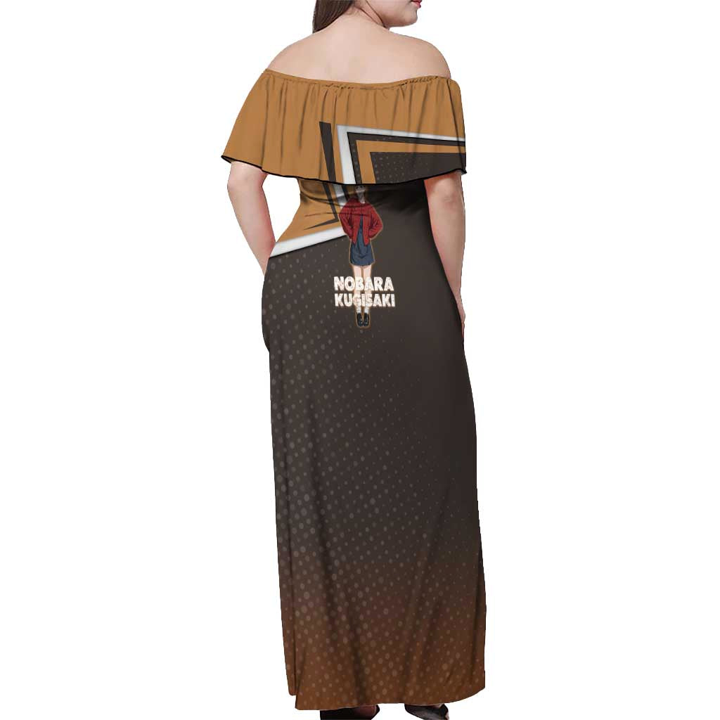 Nobara Kugisaki Off Shoulder Maxi Dress Jujutsu Kaisen Casual Chic Style