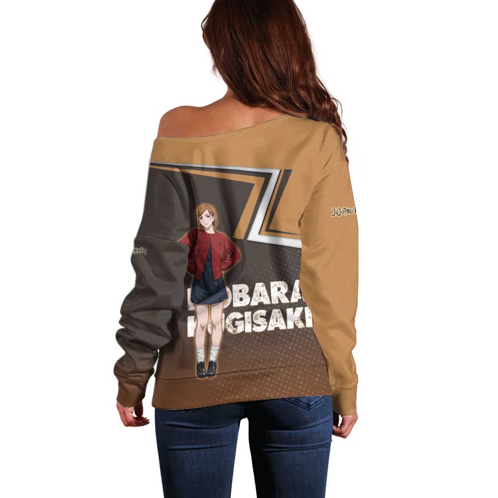 Nobara Kugisaki Off Shoulder Sweater Jujutsu Kaisen Casual Chic Style