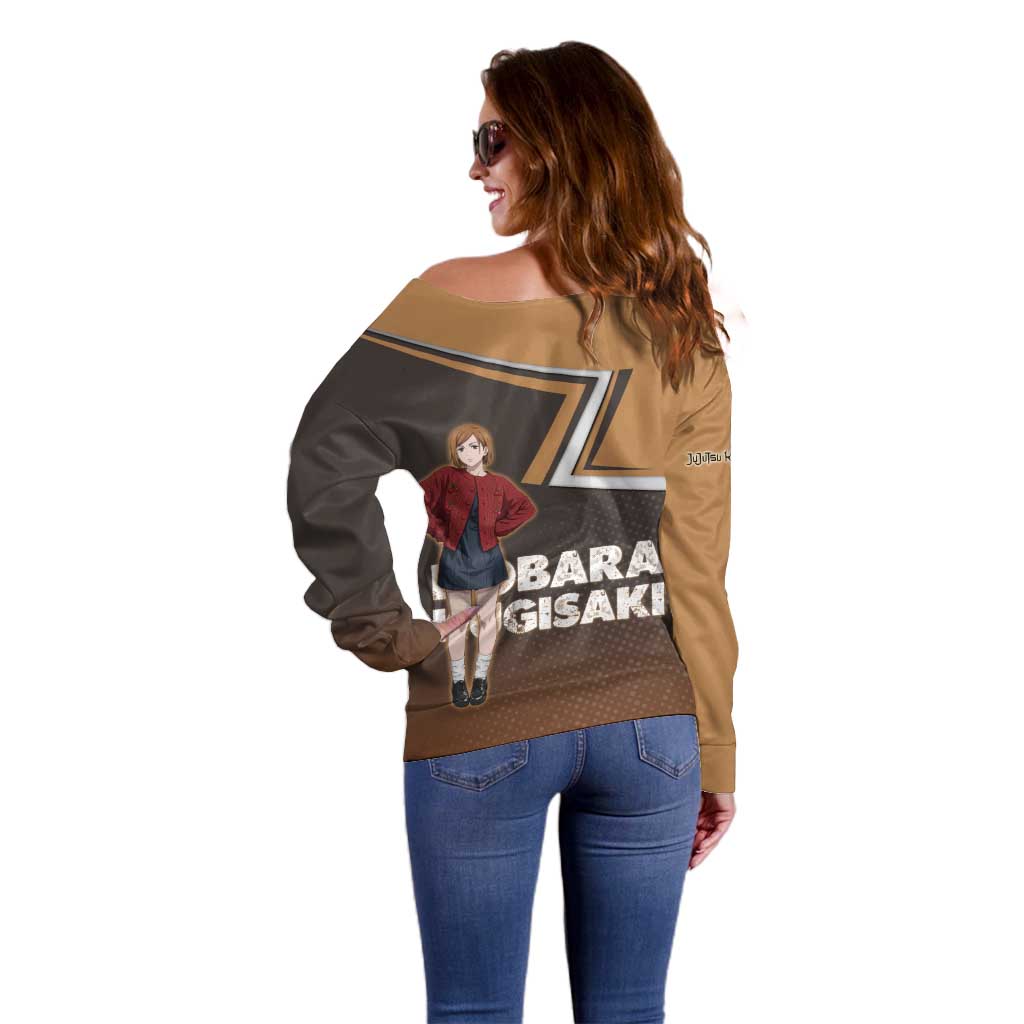 Nobara Kugisaki Off Shoulder Sweater Jujutsu Kaisen Casual Chic Style