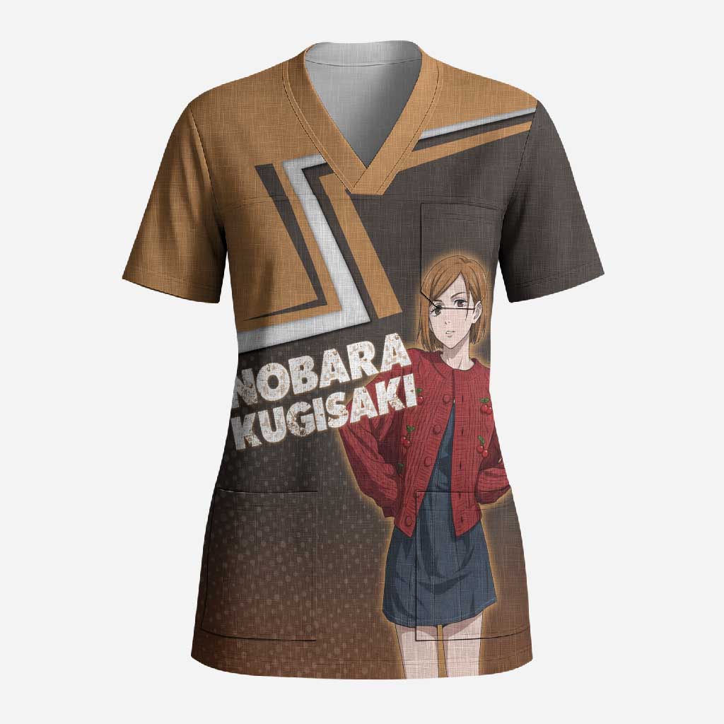 Nobara Kugisaki Scrub Top Jujutsu Kaisen Casual Chic Style