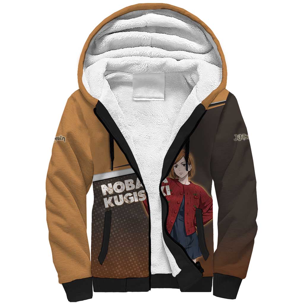 Nobara Kugisaki Sherpa Hoodie Jujutsu Kaisen Casual Chic Style