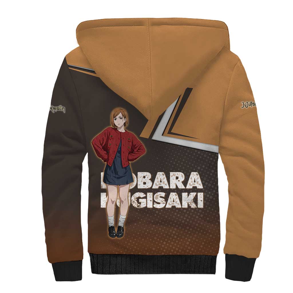 Nobara Kugisaki Sherpa Hoodie Jujutsu Kaisen Casual Chic Style