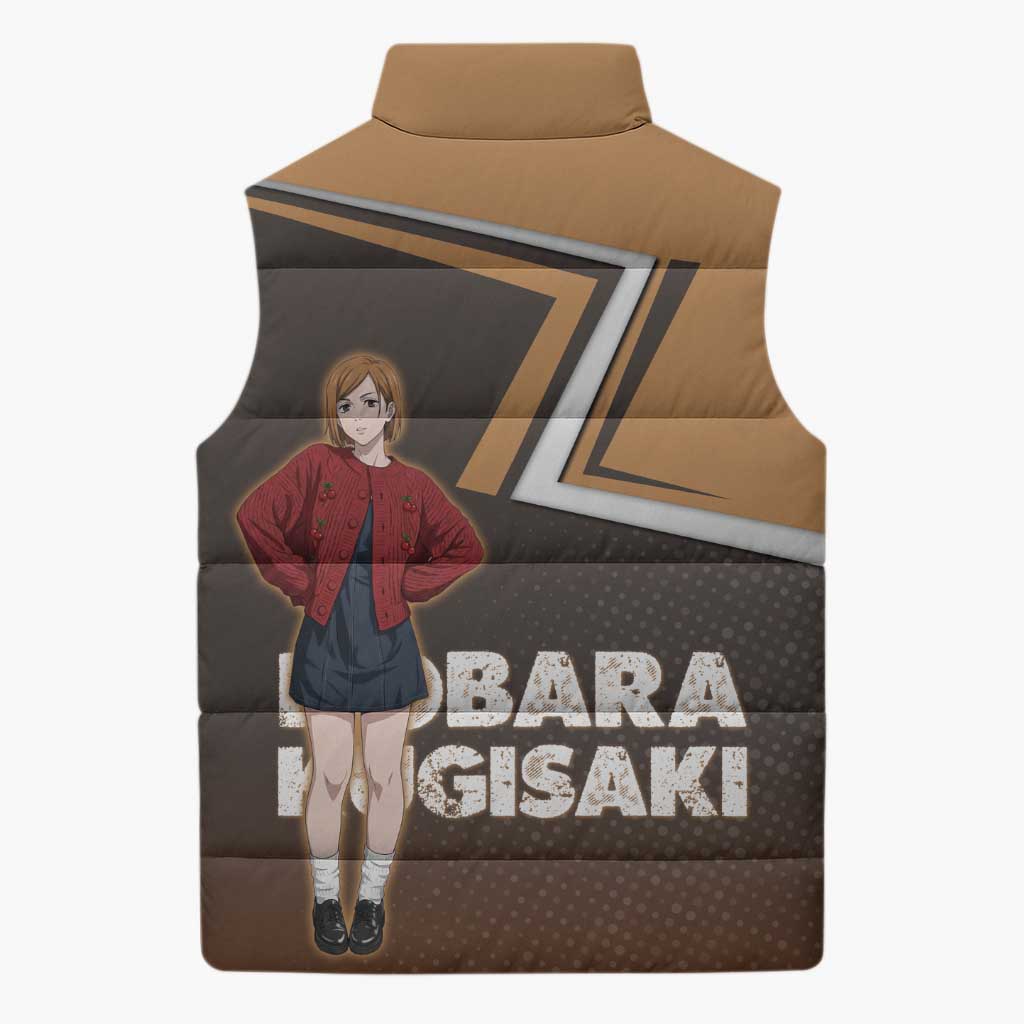 Nobara Kugisaki Sleeveless Puffer Jacket Jujutsu Kaisen Casual Chic Style