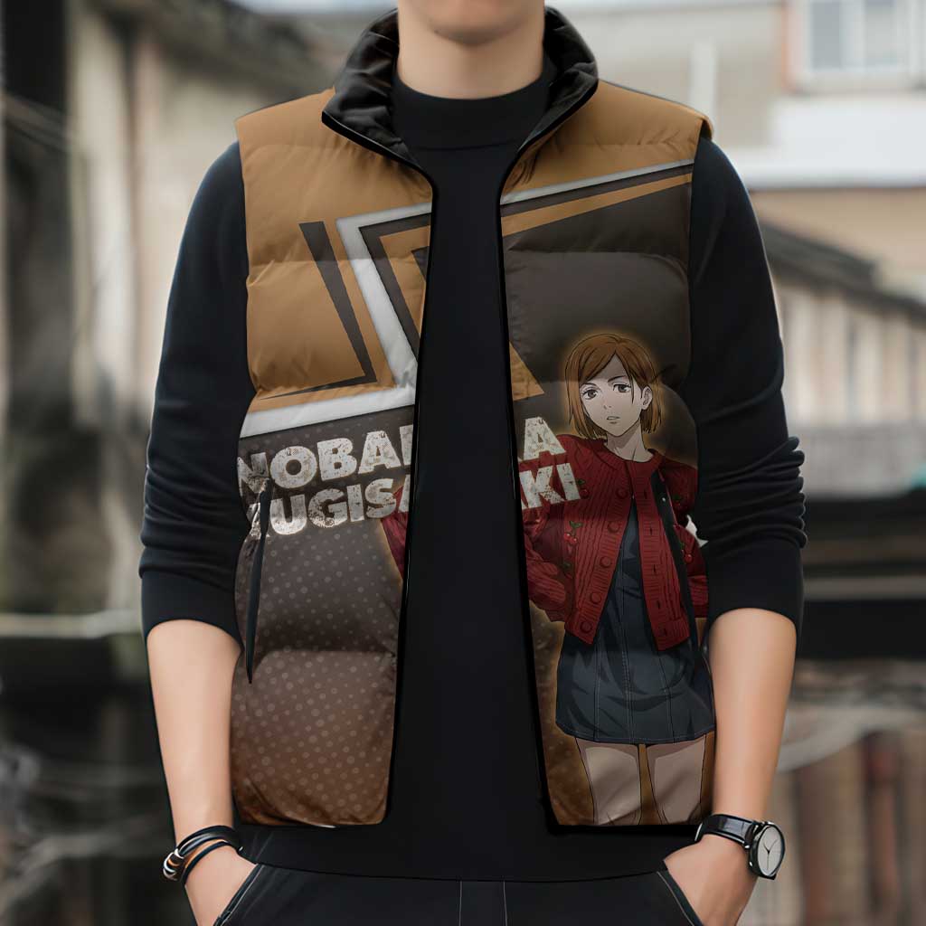 Nobara Kugisaki Sleeveless Puffer Jacket Jujutsu Kaisen Casual Chic Style