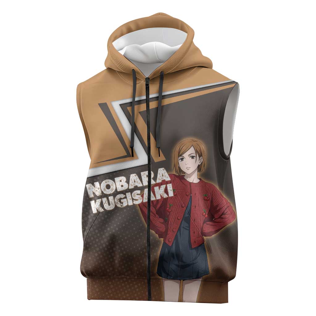 Nobara Kugisaki Sleeveless Zip Hoodie Jujutsu Kaisen Casual Chic Style
