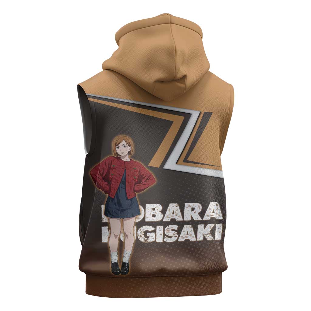 Nobara Kugisaki Sleeveless Zip Hoodie Jujutsu Kaisen Casual Chic Style
