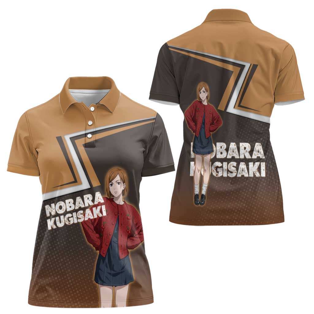 Nobara Kugisaki Women Polo Shirt Jujutsu Kaisen Casual Chic Style