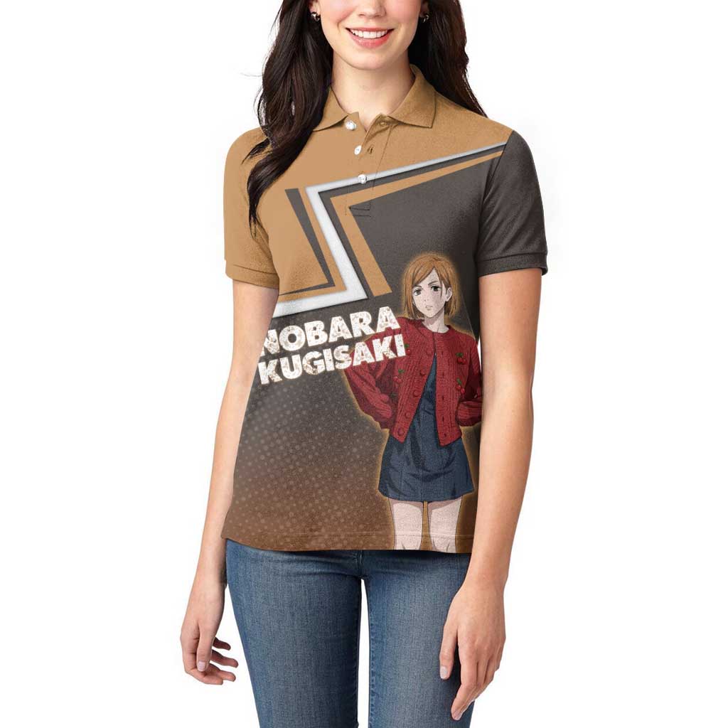 Nobara Kugisaki Women Polo Shirt Jujutsu Kaisen Casual Chic Style