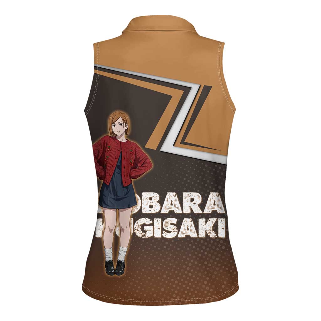 Nobara Kugisaki Women Sleeveless Polo Shirt Jujutsu Kaisen Casual Chic Style