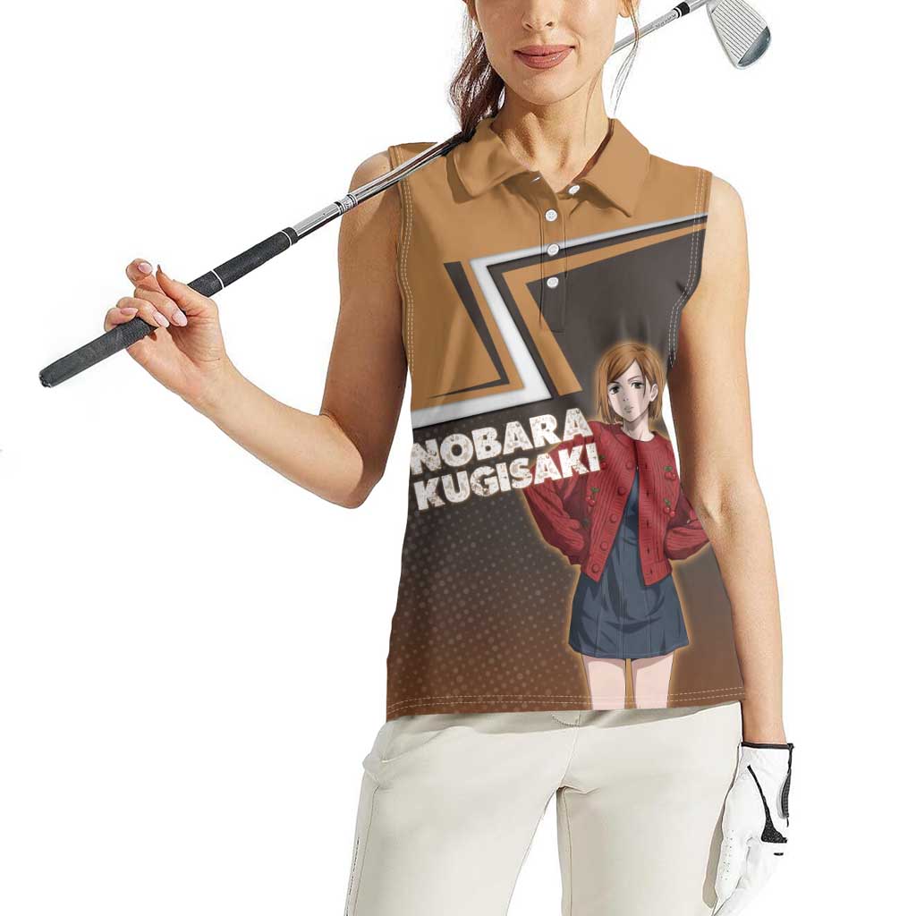 Nobara Kugisaki Women Sleeveless Polo Shirt Jujutsu Kaisen Casual Chic Style