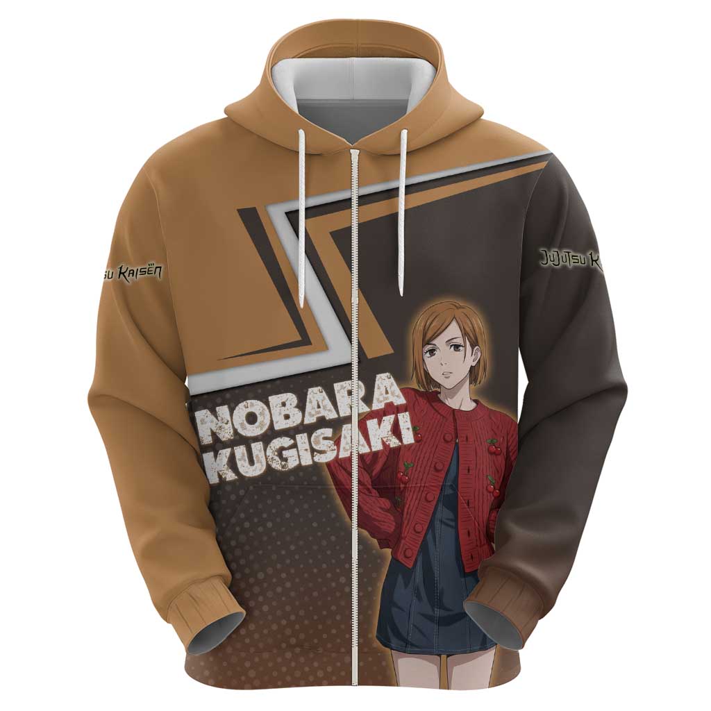Nobara Kugisaki Zip Hoodie Jujutsu Kaisen Casual Chic Style