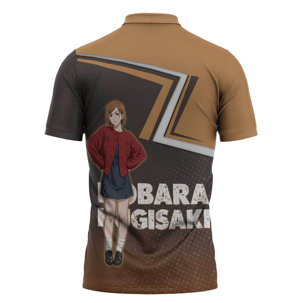 Nobara Kugisaki Zipper Polo Shirt Jujutsu Kaisen Casual Chic Style