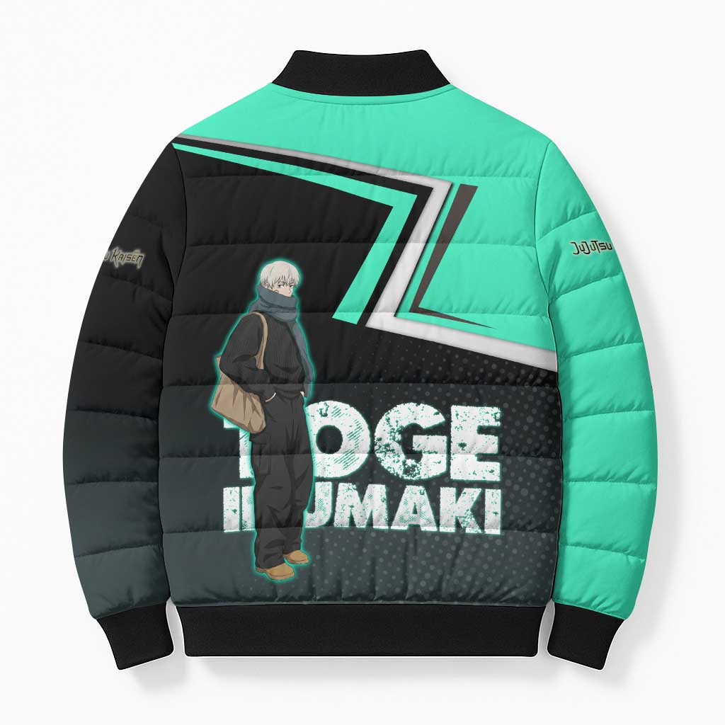 Toge Inumaki Bomber Puffer Jacket Jujutsu Kaisen Winter Streetwear Aesthetic