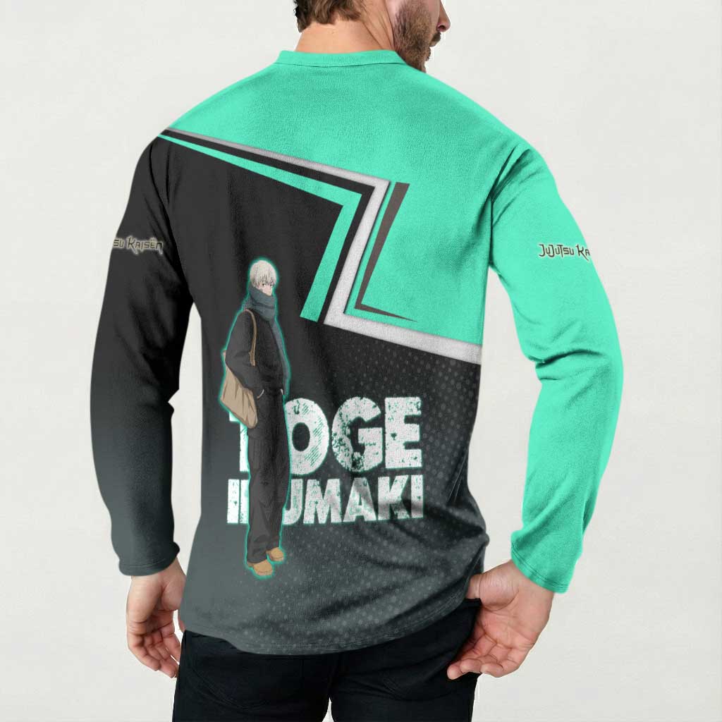 Toge Inumaki Button Sweatshirt Jujutsu Kaisen Winter Streetwear Aesthetic