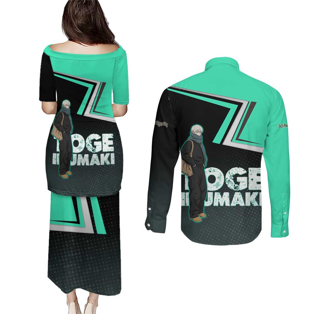 Toge Inumaki Couples Matching Puletasi and Long Sleeve Button Shirt Jujutsu Kaisen Winter Streetwear Aesthetic