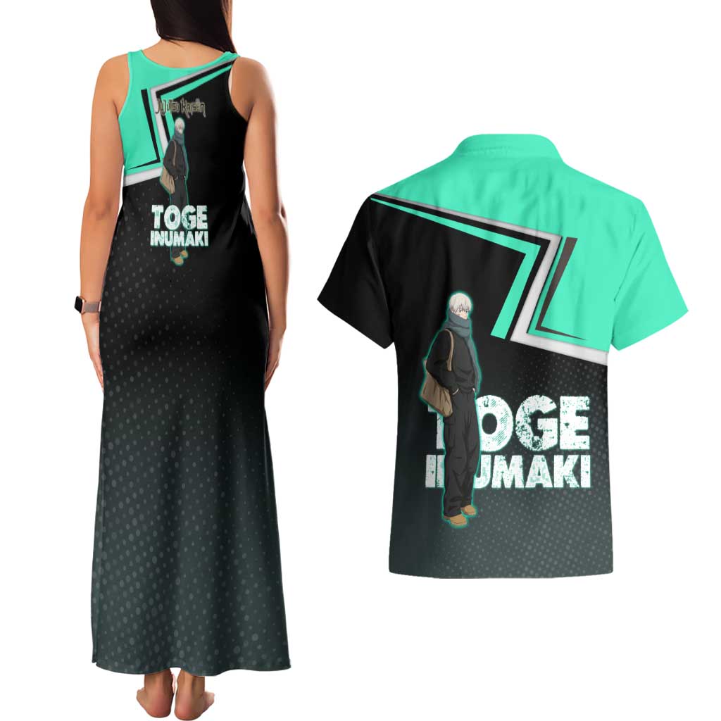 Toge Inumaki Couples Matching Tank Maxi Dress and Hawaiian Shirt Jujutsu Kaisen Winter Streetwear Aesthetic