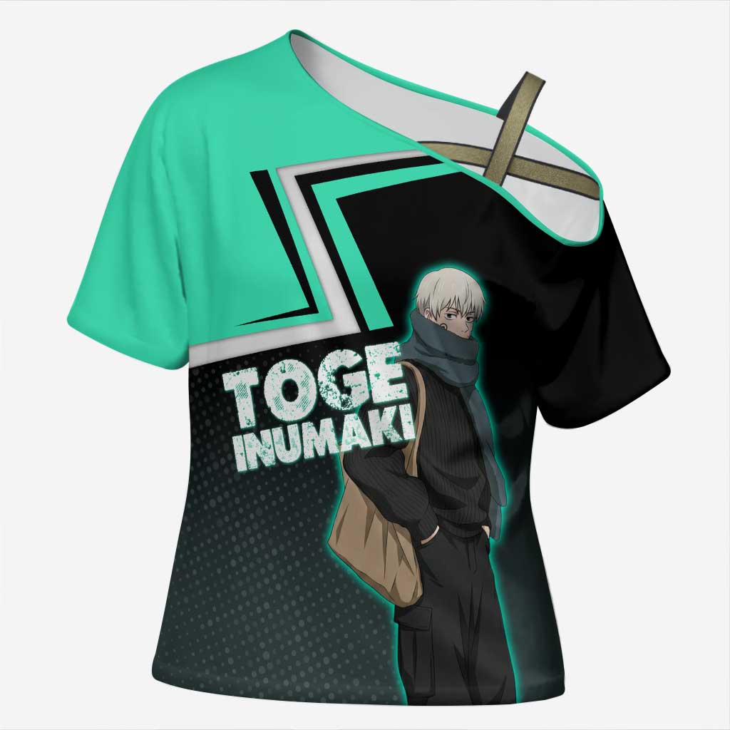 Toge Inumaki Cross Shoulder Shirt Jujutsu Kaisen Winter Streetwear Aesthetic