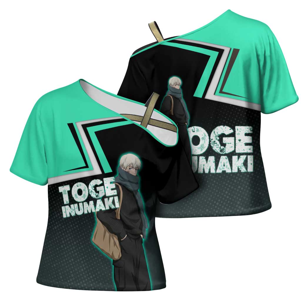 Toge Inumaki Cross Shoulder Shirt Jujutsu Kaisen Winter Streetwear Aesthetic