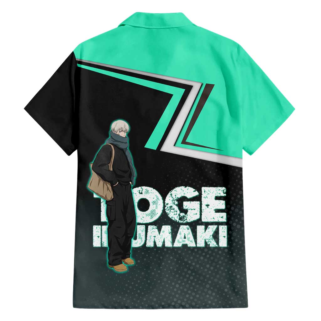 Toge Inumaki Family Matching Off Shoulder Maxi Dress and Hawaiian Shirt Jujutsu Kaisen Winter Streetwear Aesthetic