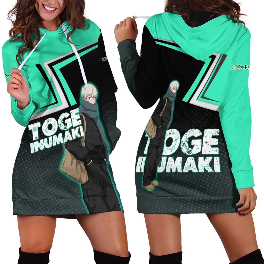 Toge Inumaki Hoodie Dress Jujutsu Kaisen Winter Streetwear Aesthetic