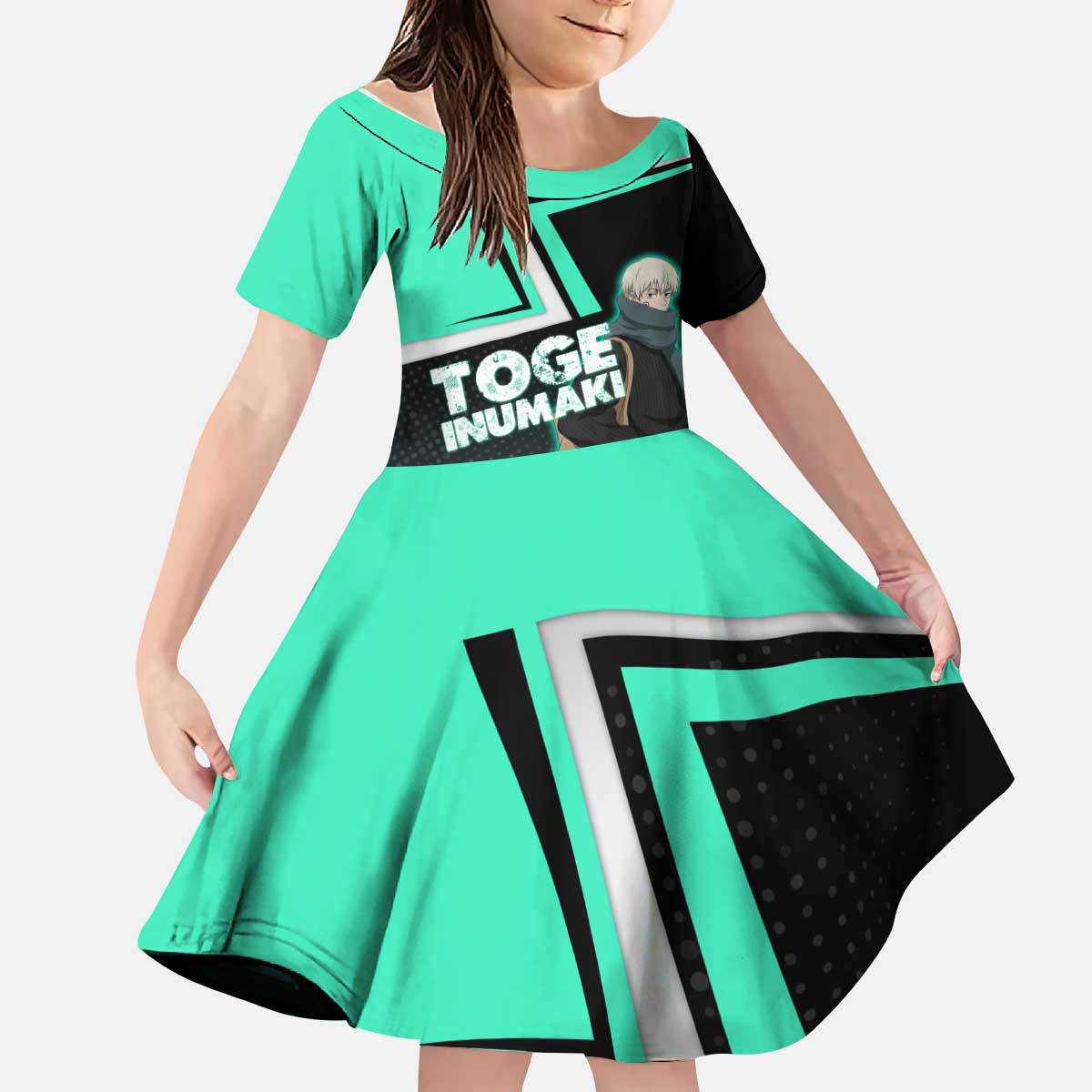 Toge Inumaki Kid Short Sleeve Dress Jujutsu Kaisen Winter Streetwear Aesthetic