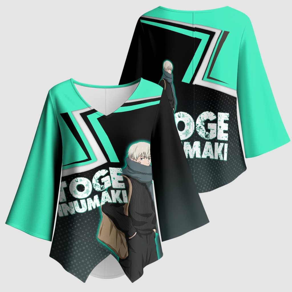 Toge Inumaki Kimono Sleeve Blouse Jujutsu Kaisen Winter Streetwear Aesthetic